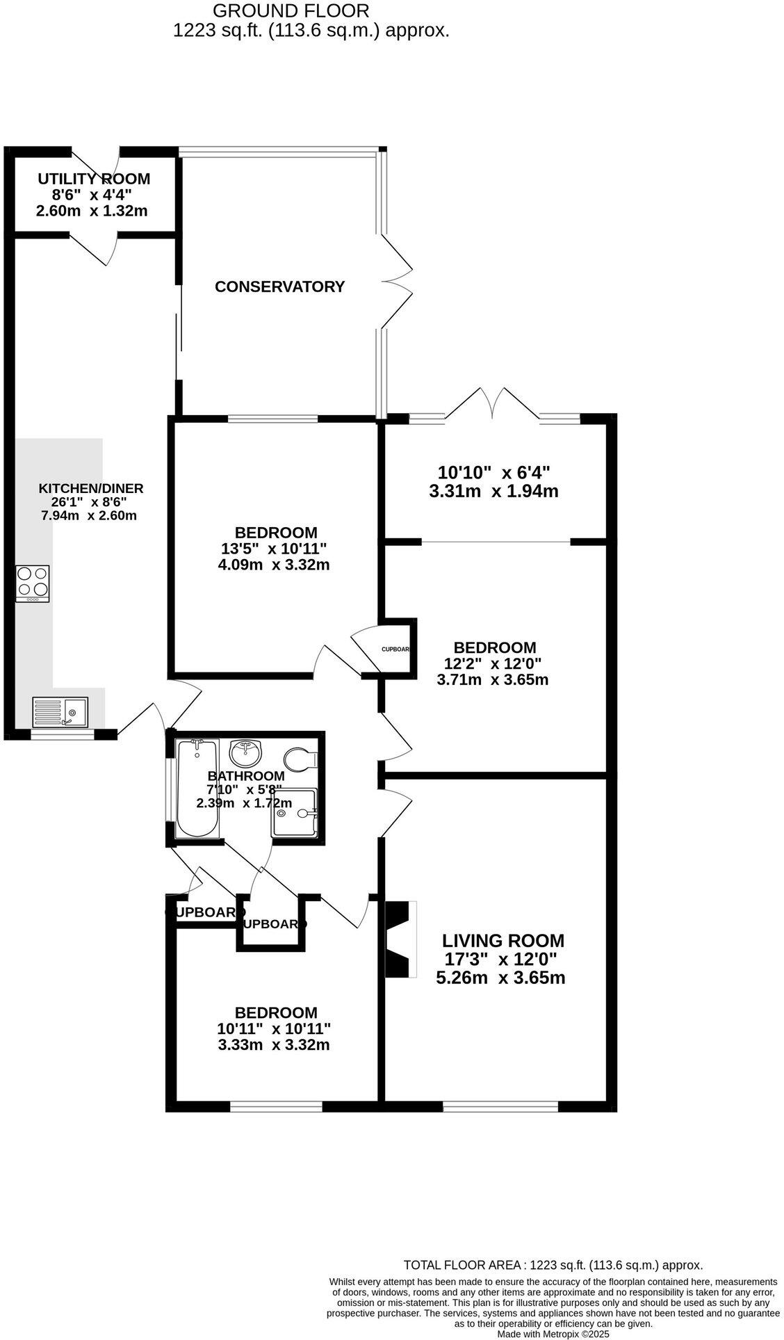 Pendre Gardens, Brecon, LD3 floorplan