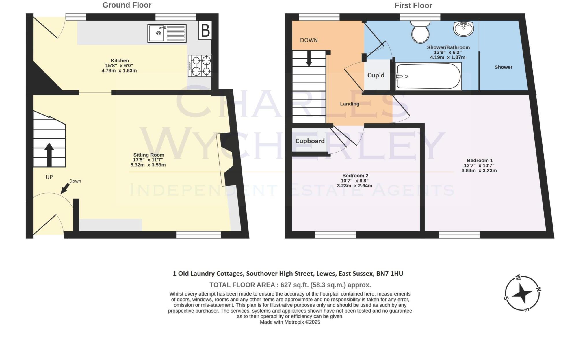 Southover High Street, Lewes floorplan