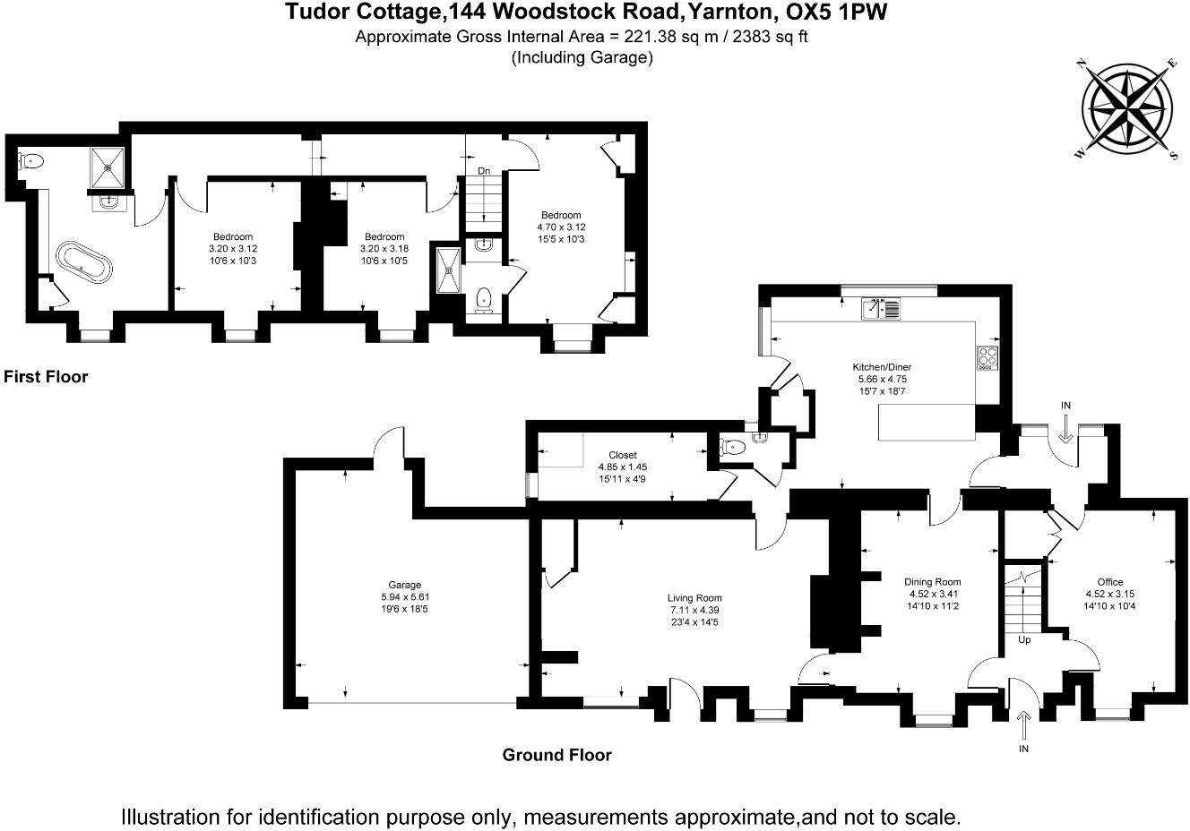 Woodstock Road, Yarnton, Oxfordshire floorplan