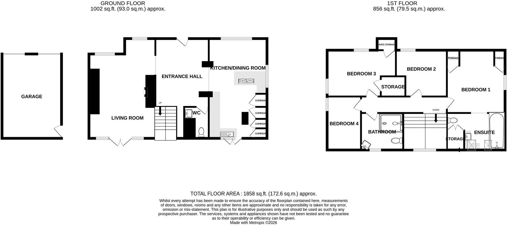 ***Chain Free - Fully Refurbished*** Wiscombe Hill, Langdon Hills, SS16 6 floorplan