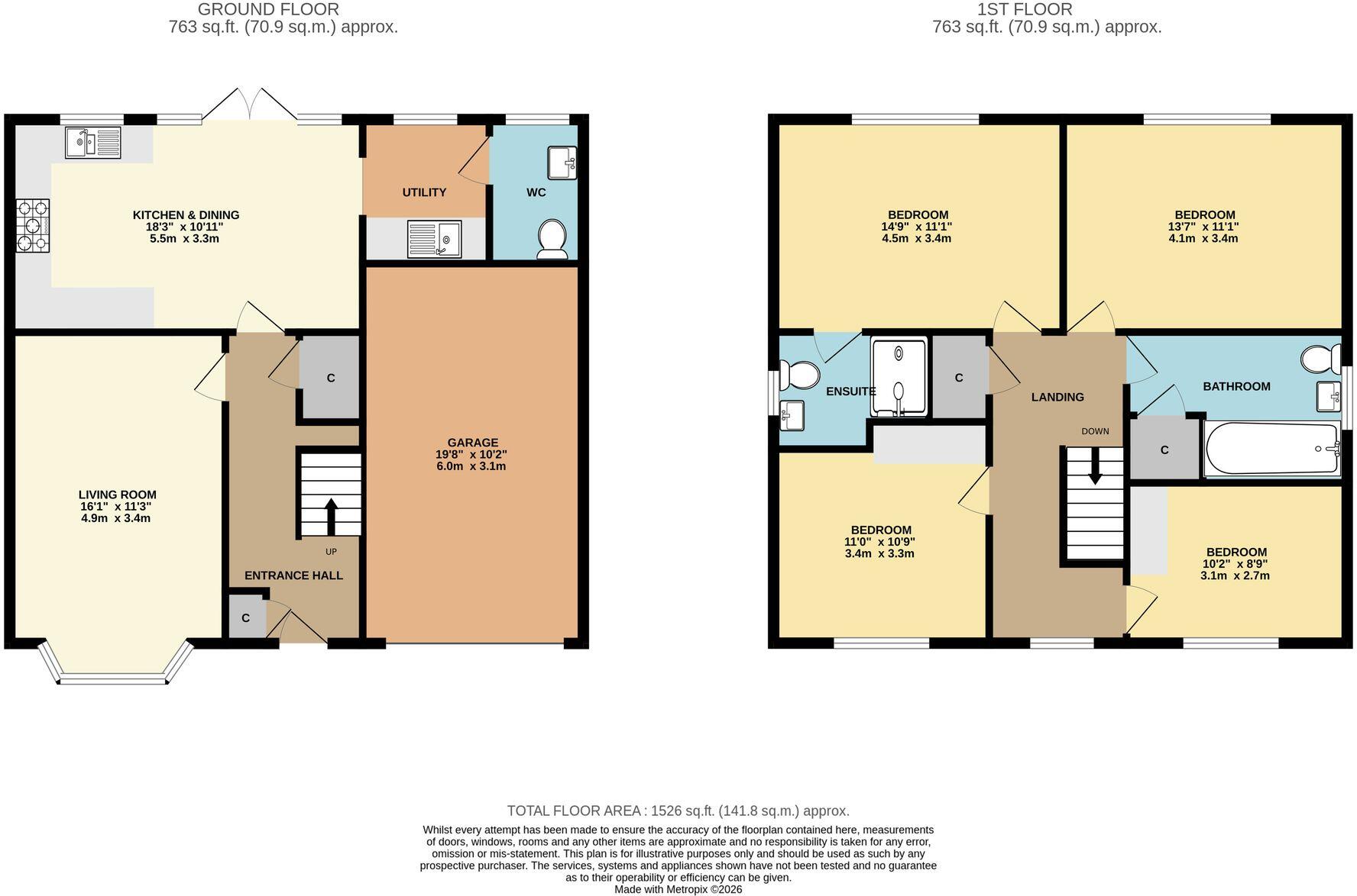 Fishpool Close, Rushwick, WR2 floorplan