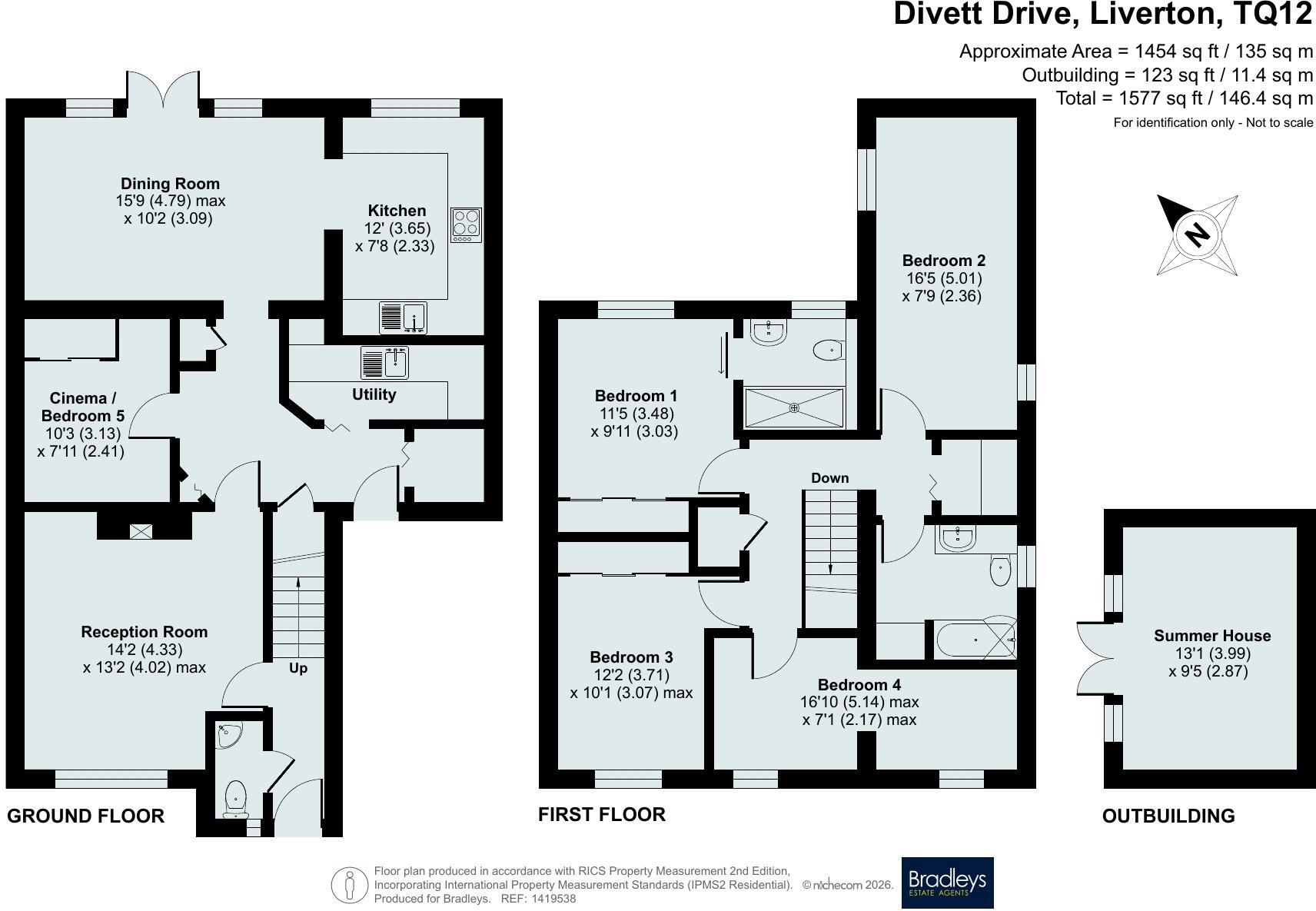 Divett Drive, Liverton, Newton Abbot, Devon floorplan