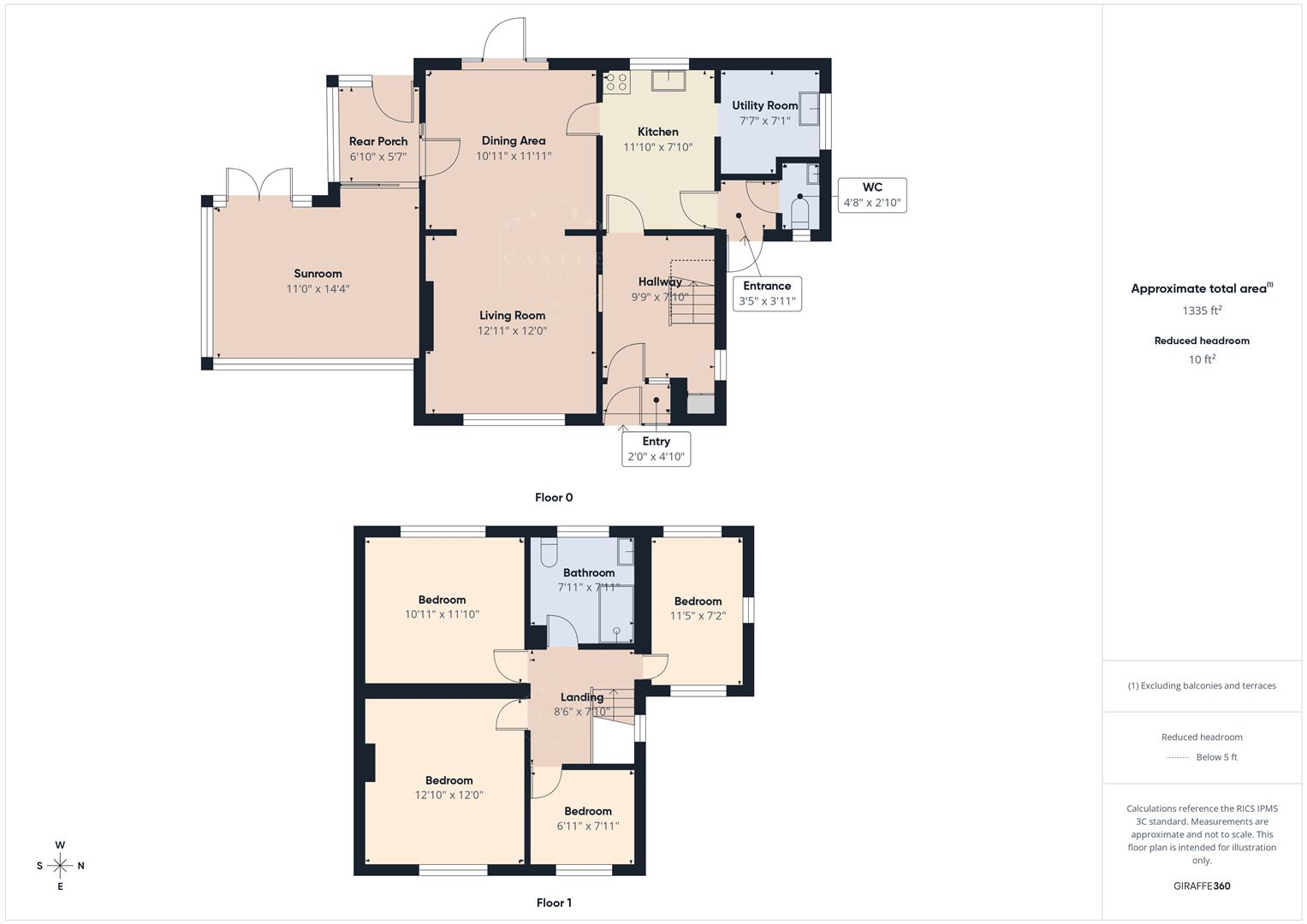 Elisha Close, Stoney Stanton, Leicester floorplan