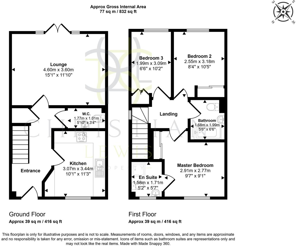Crump Way, Evesham floorplan
