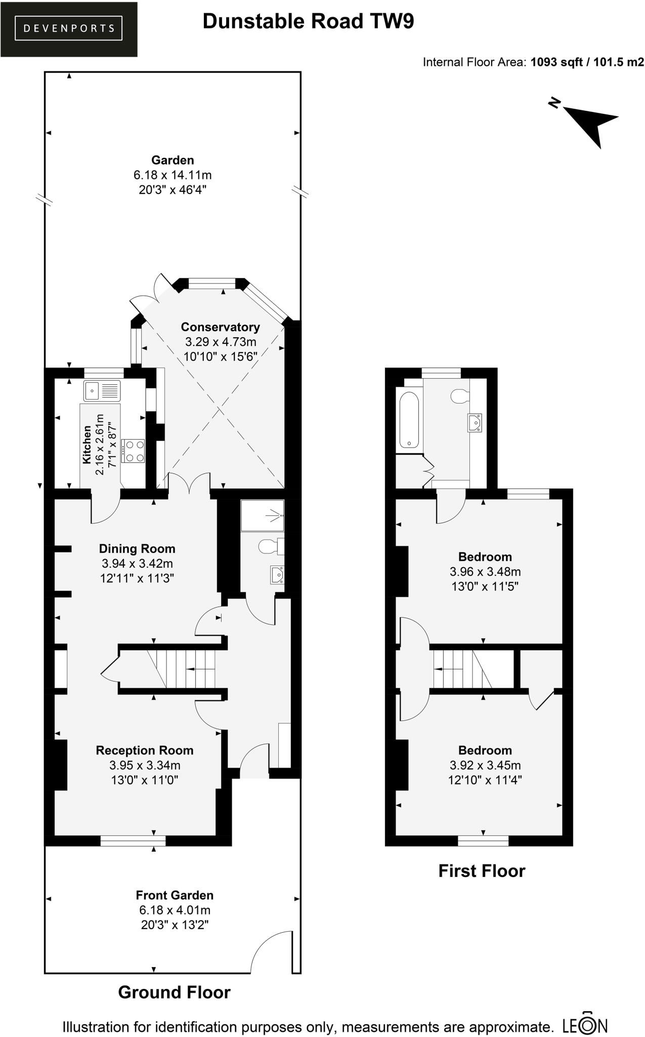 Dunstable Road, Richmond, TW9 floorplan