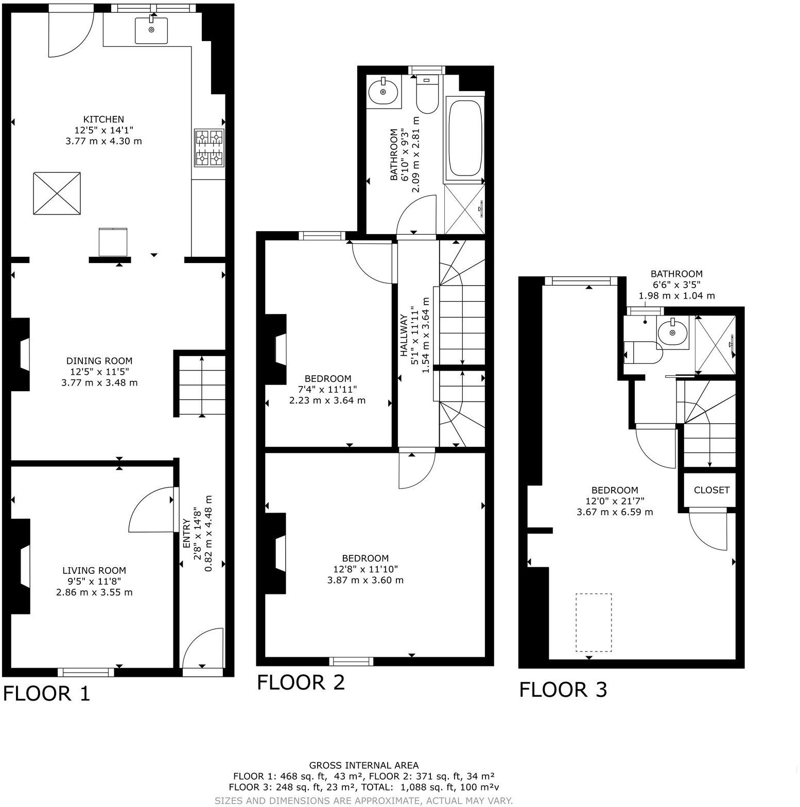 13, Duke Street, Oxford, OX2 floorplan