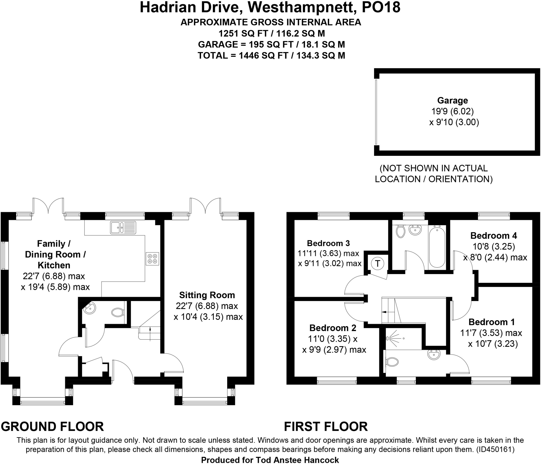 Hadrian Drive, Westhampnett, Chichester, West Sussex, PO18 floorplan
