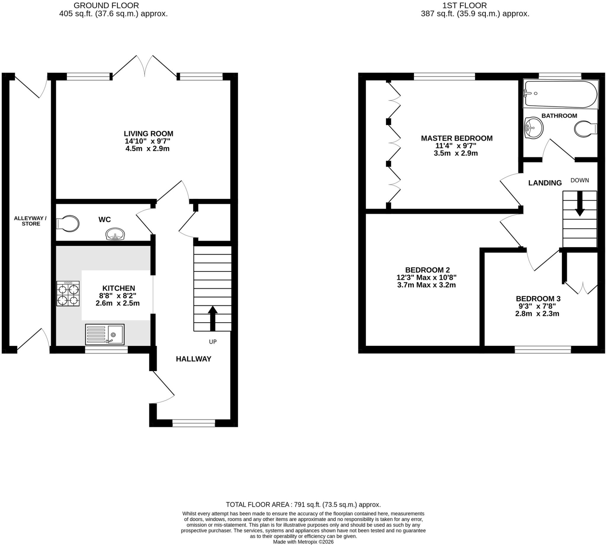 Hillside, Plough Road, Tibberton, Droitwich, Worcestershire. floorplan