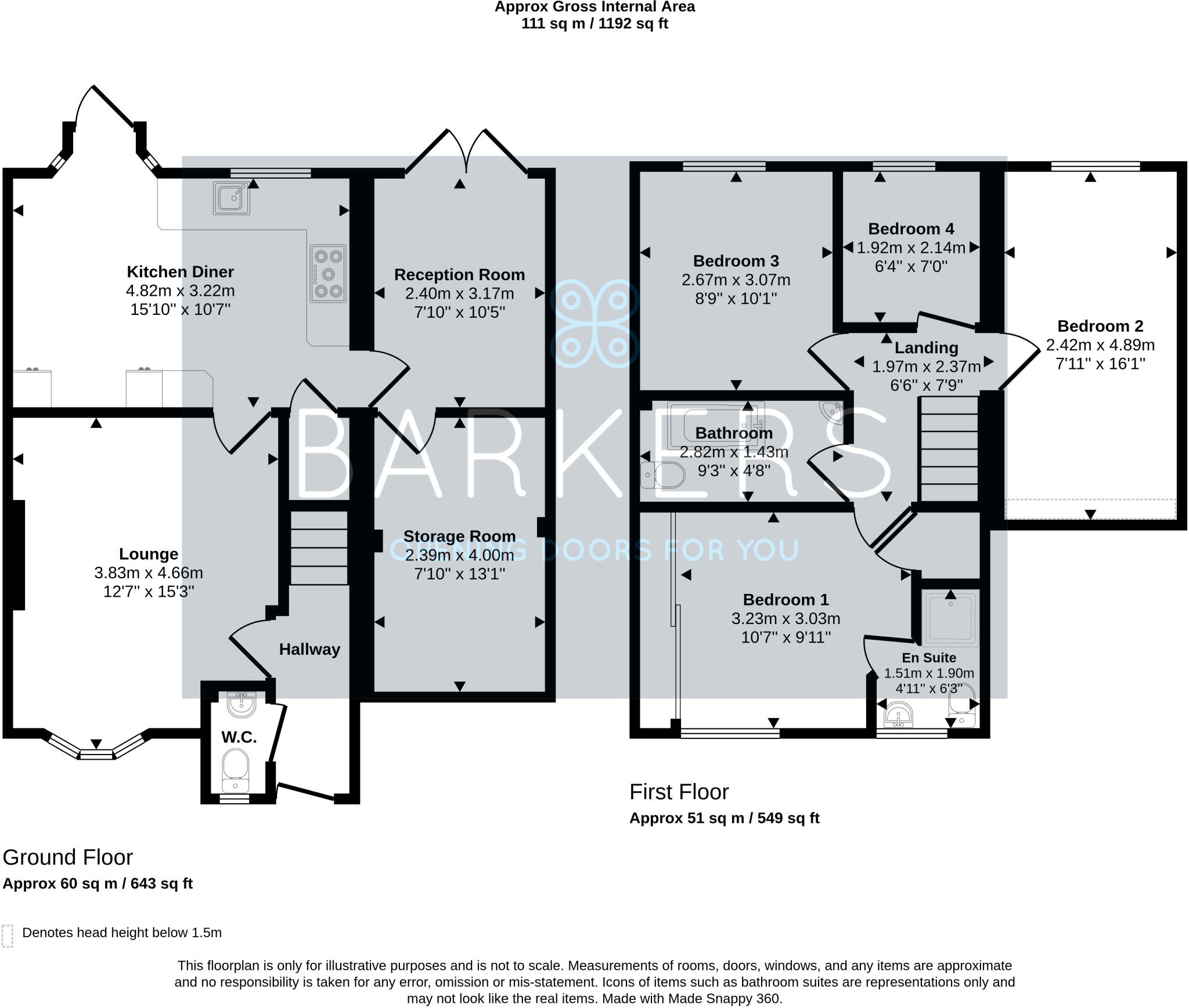 Church Park, Liversedge floorplan