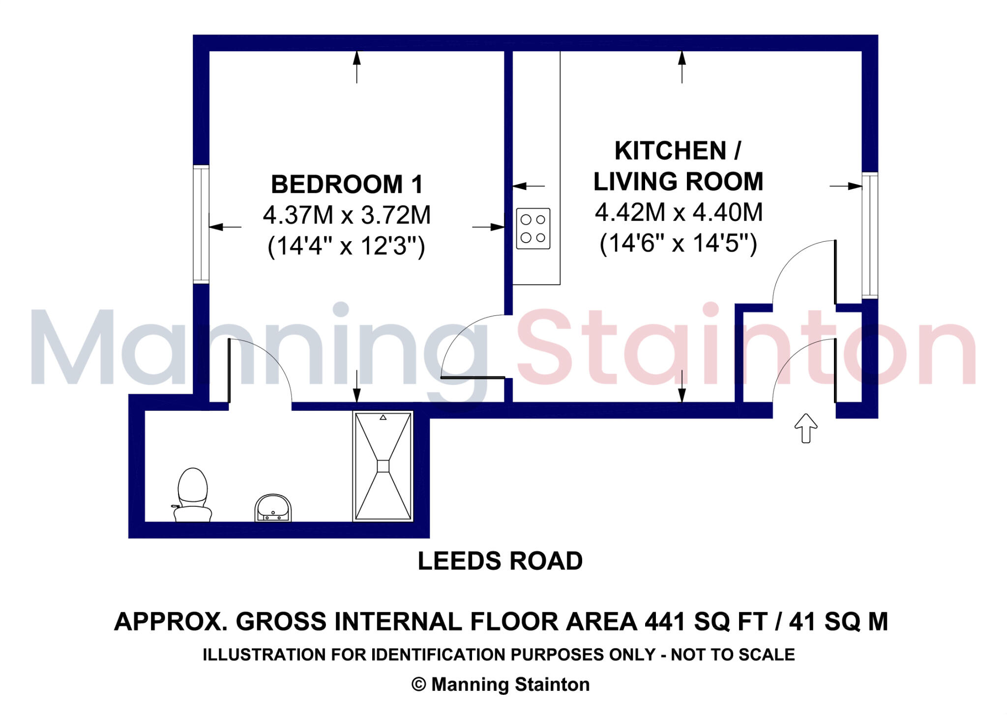 Flat 4, Leeds Road, Rothwell, Leeds, West Yorkshire floorplan