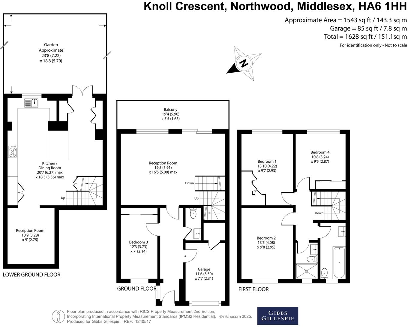 Knoll Crescent, Northwood, Middlesex floorplan