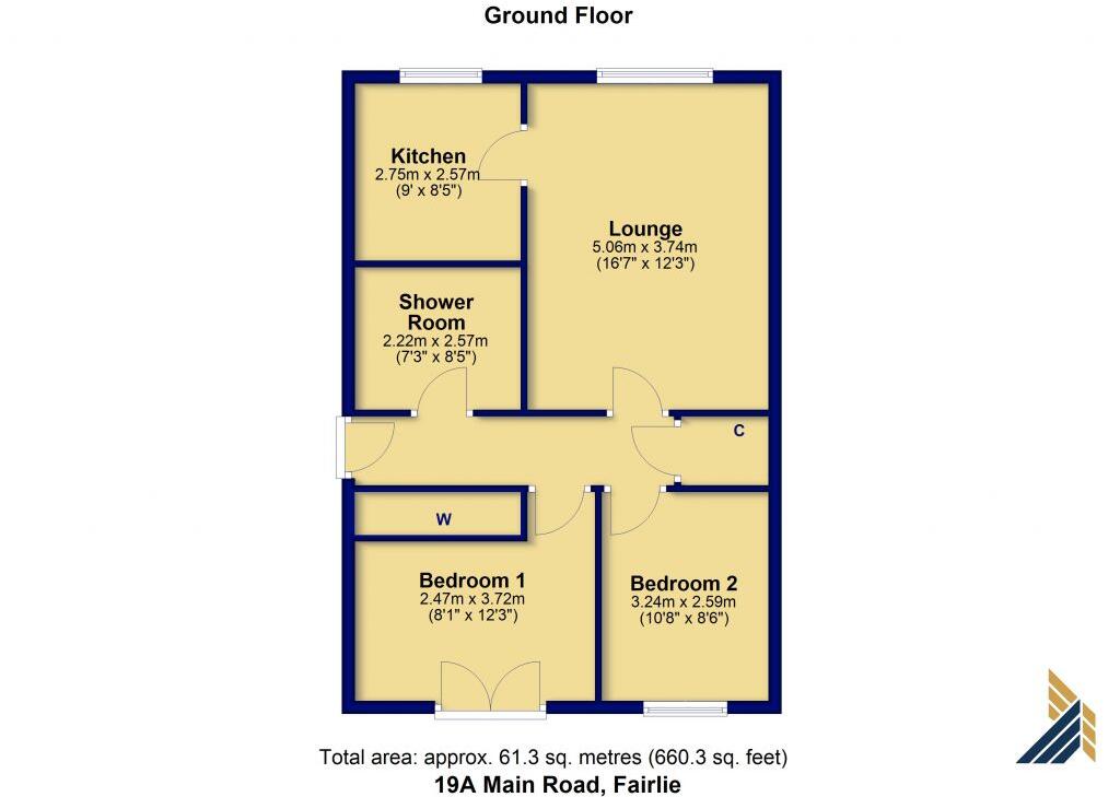 91A, Main Road, Fairlie, KA29 0AD floorplan
