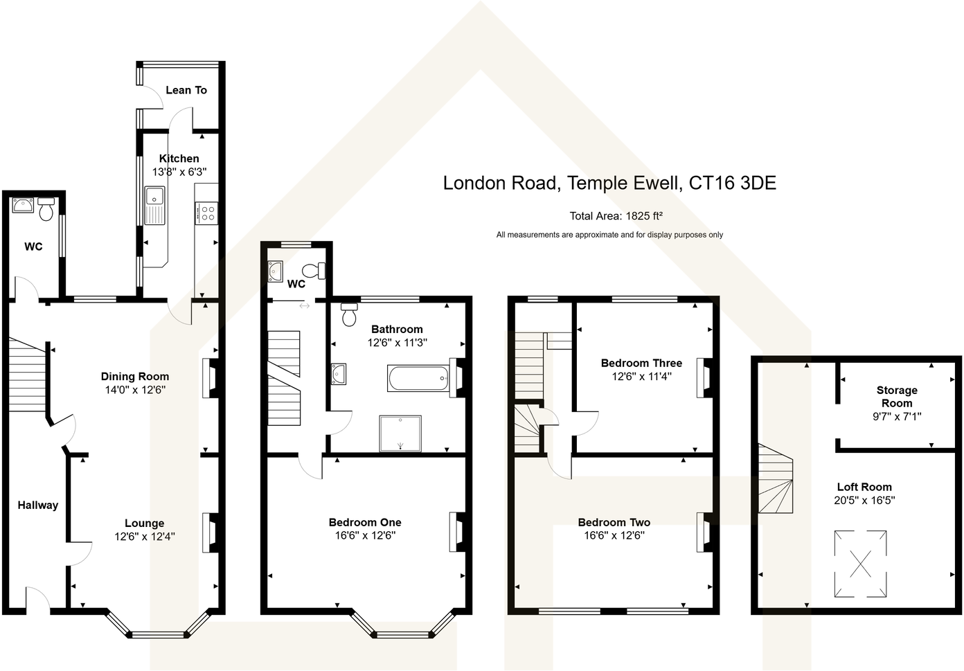 London Road, Temple Ewell, Dover, Kent, CT16 3DE floorplan