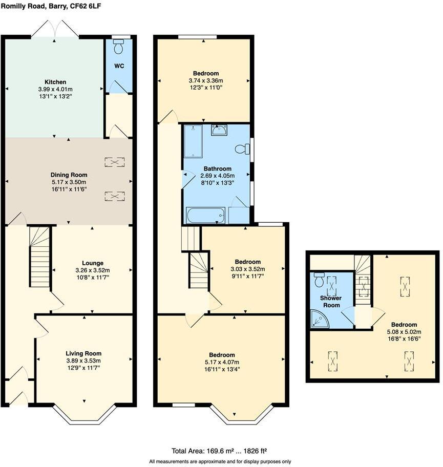 Romilly Road, Barry floorplan