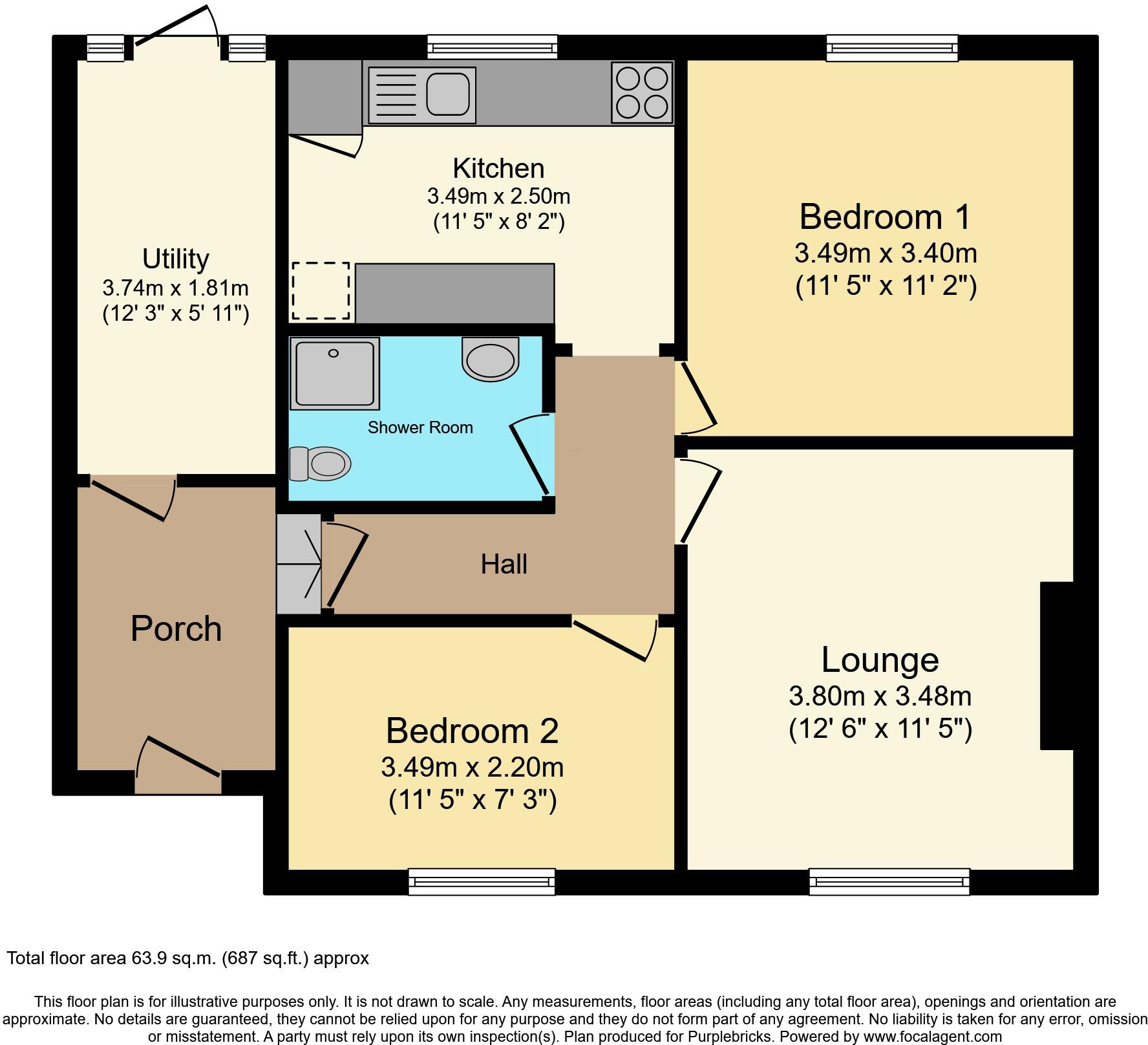 Quantock Close, Bridgwater, TA6 floorplan