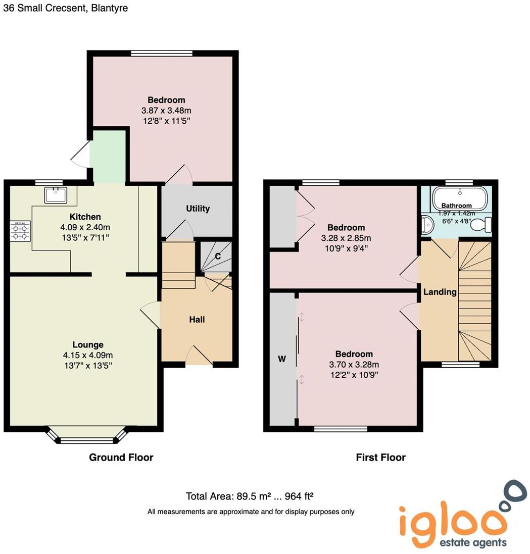 Small Crescent, Blantyre floorplan