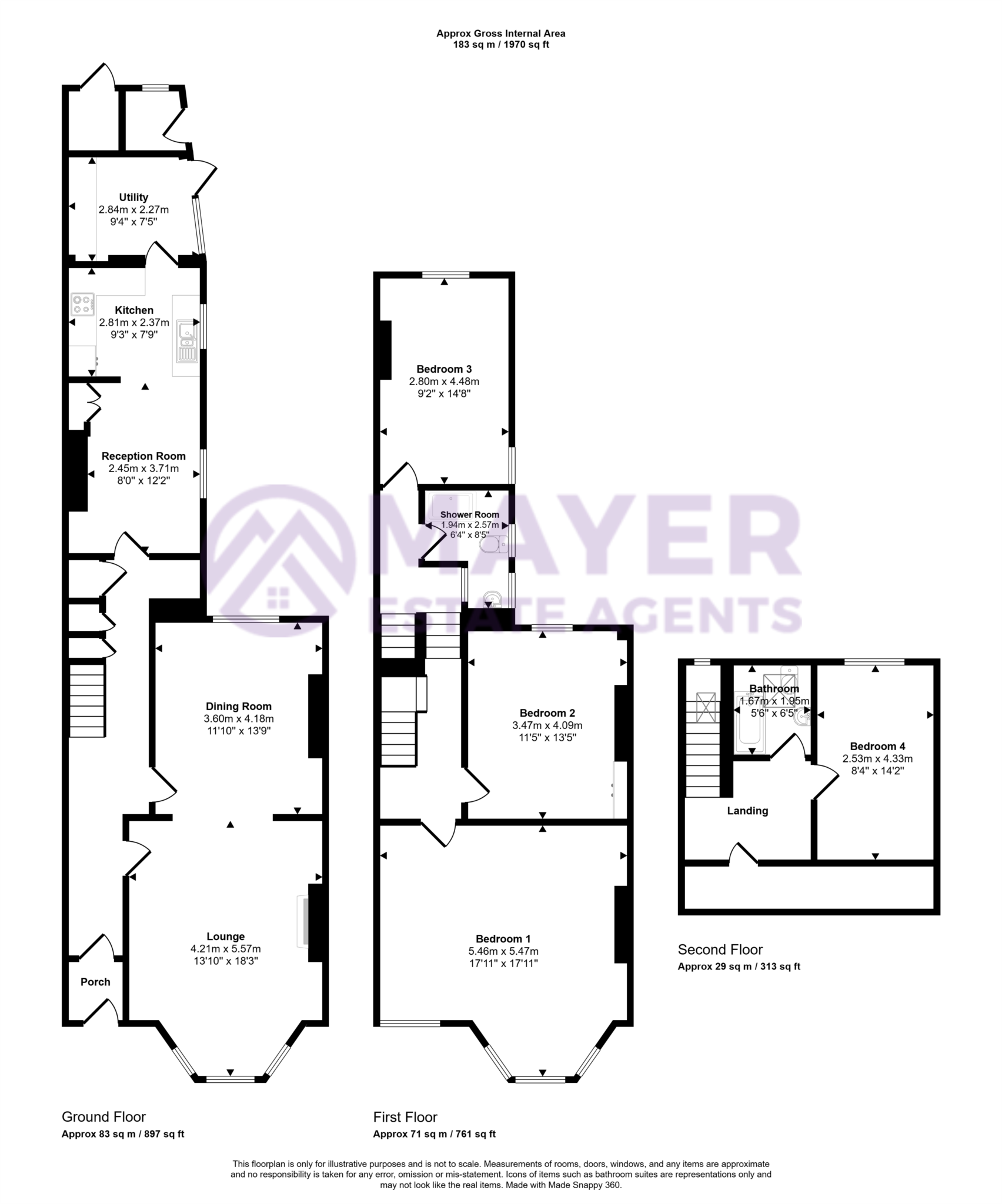 De Le Hay Avenue, Plymouth floorplan