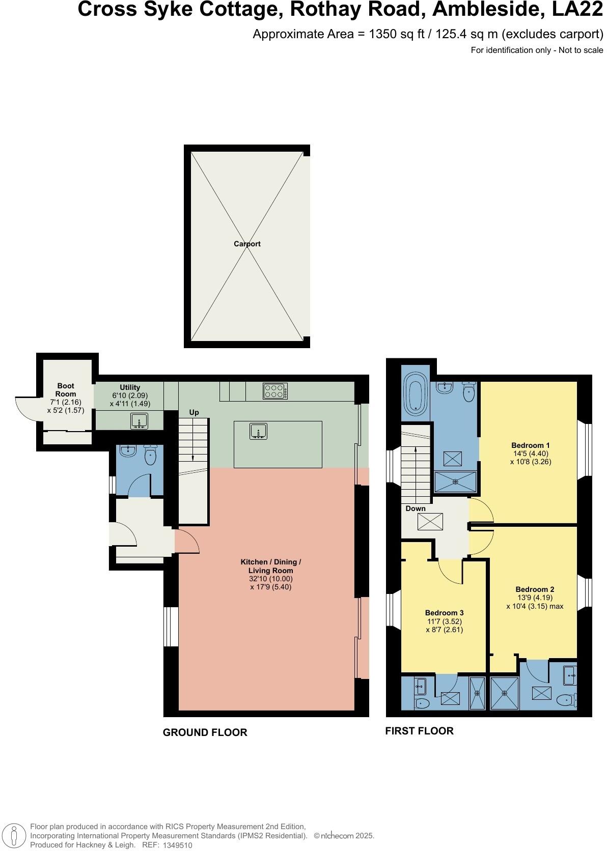 Cross Syke Cottage, Rothay Road, Ambleside, Cumbria, LA22 0EE floorplan