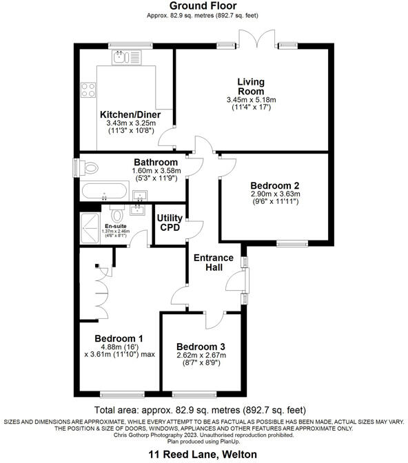 Reed Lane, Welton, Lincoln, Lincolnshire, LN2 3DU floorplan