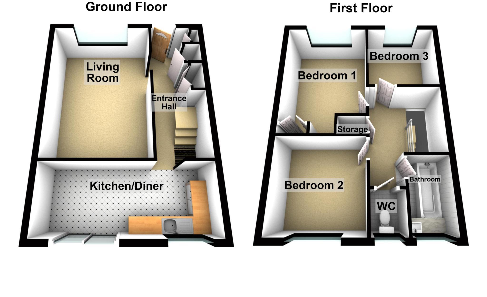 Mottisfont Road, London ** 3D FLOORPLAN AVAILABLE ** floorplan