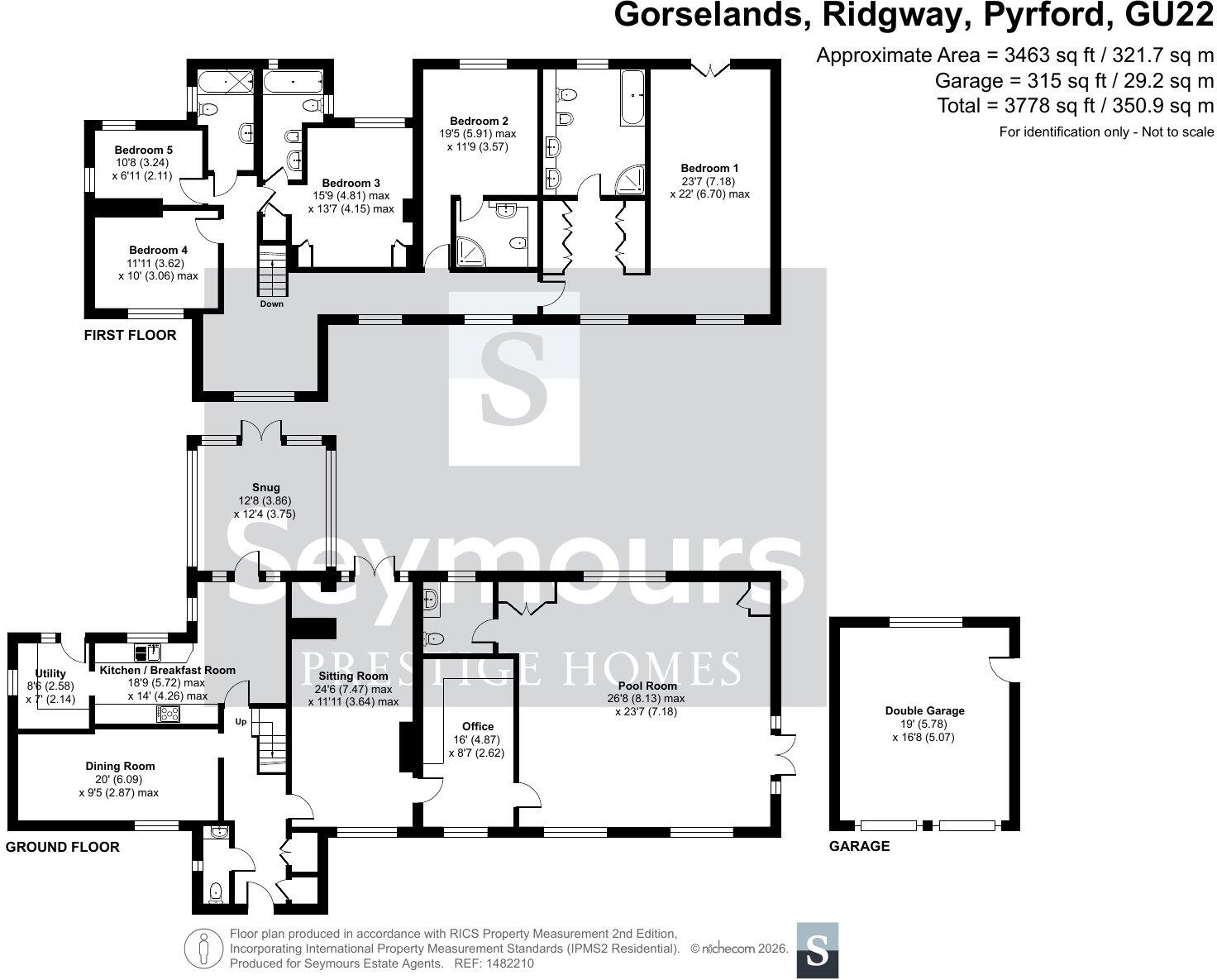 Ridgway, Pyrford, Surrey, GU22 floorplan