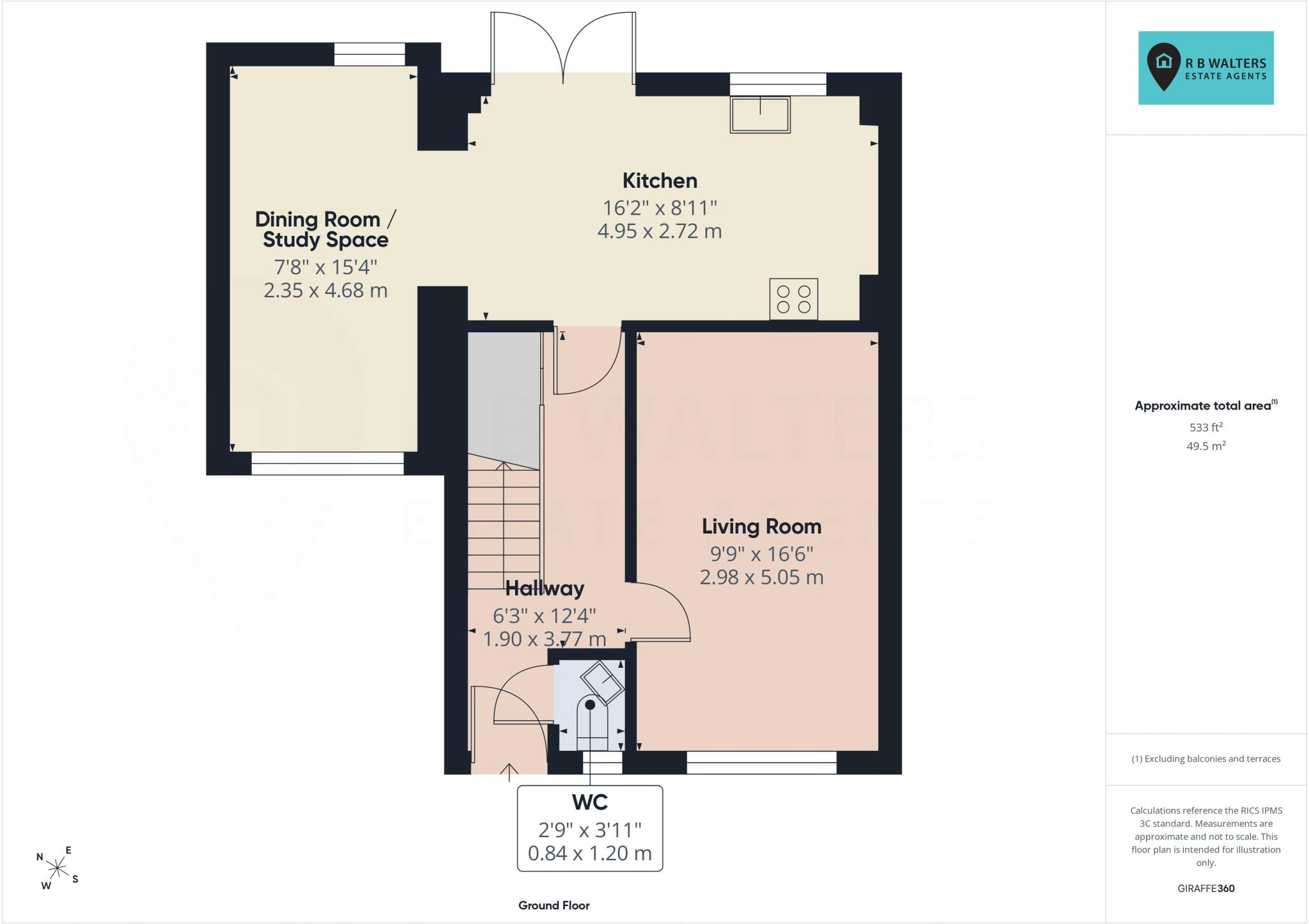 Kidnams Walk, Whitminster floorplan