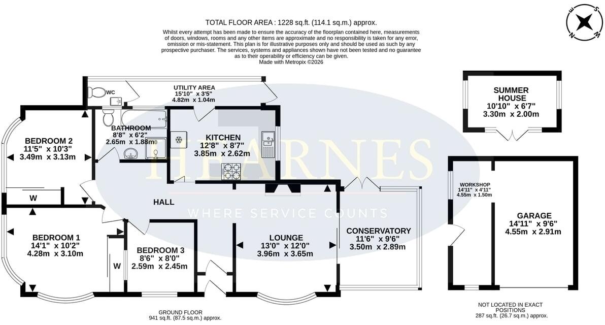 Woodfield Road, Bournemouth, BH11 floorplan