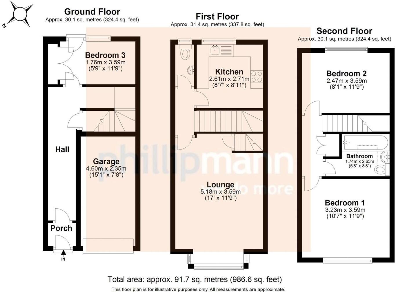 Dane Close, Seaford floorplan