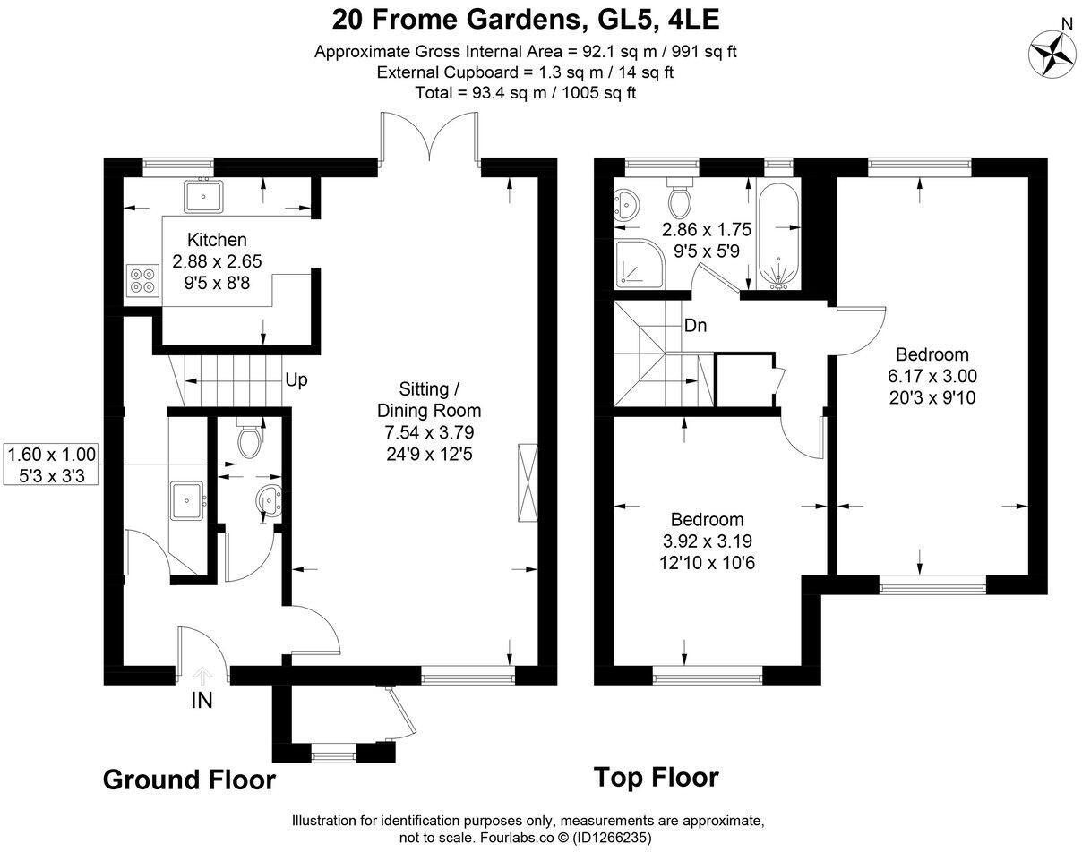 Frome Gardens, Stroud, GL5 floorplan
