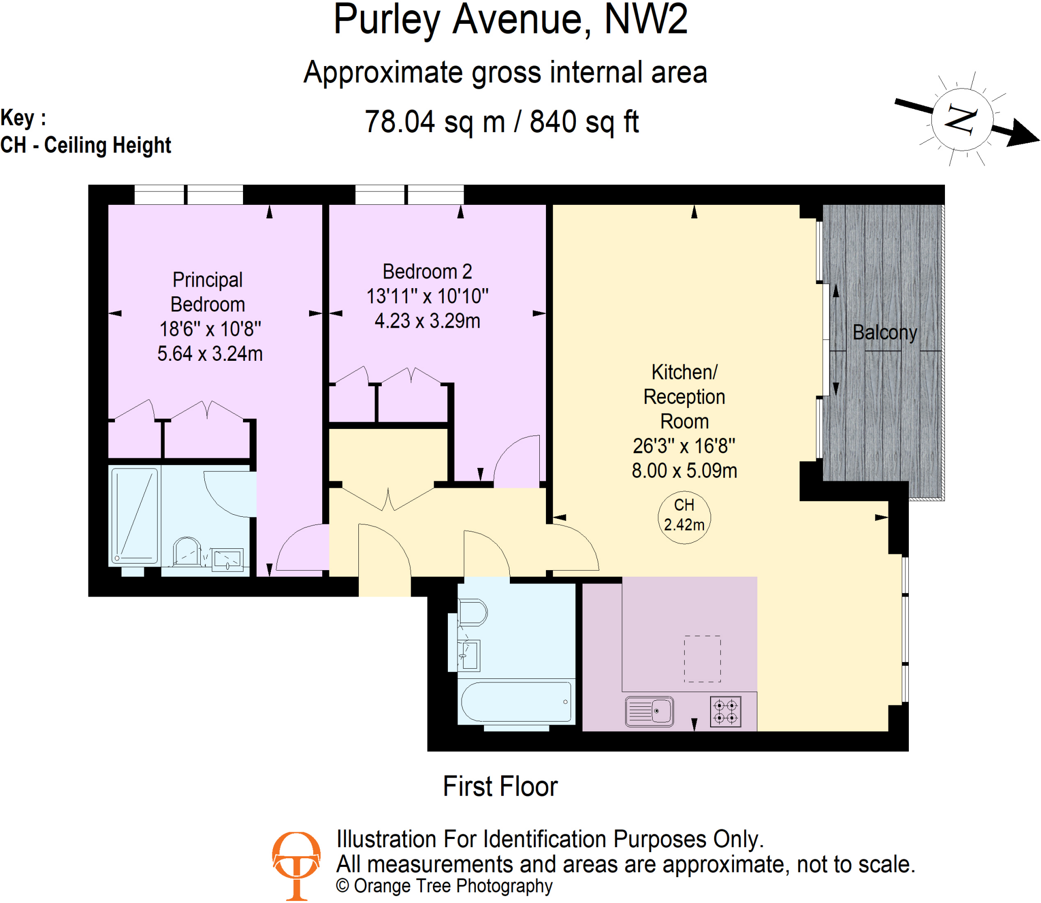 Purley Avenue, London, NW2 floorplan