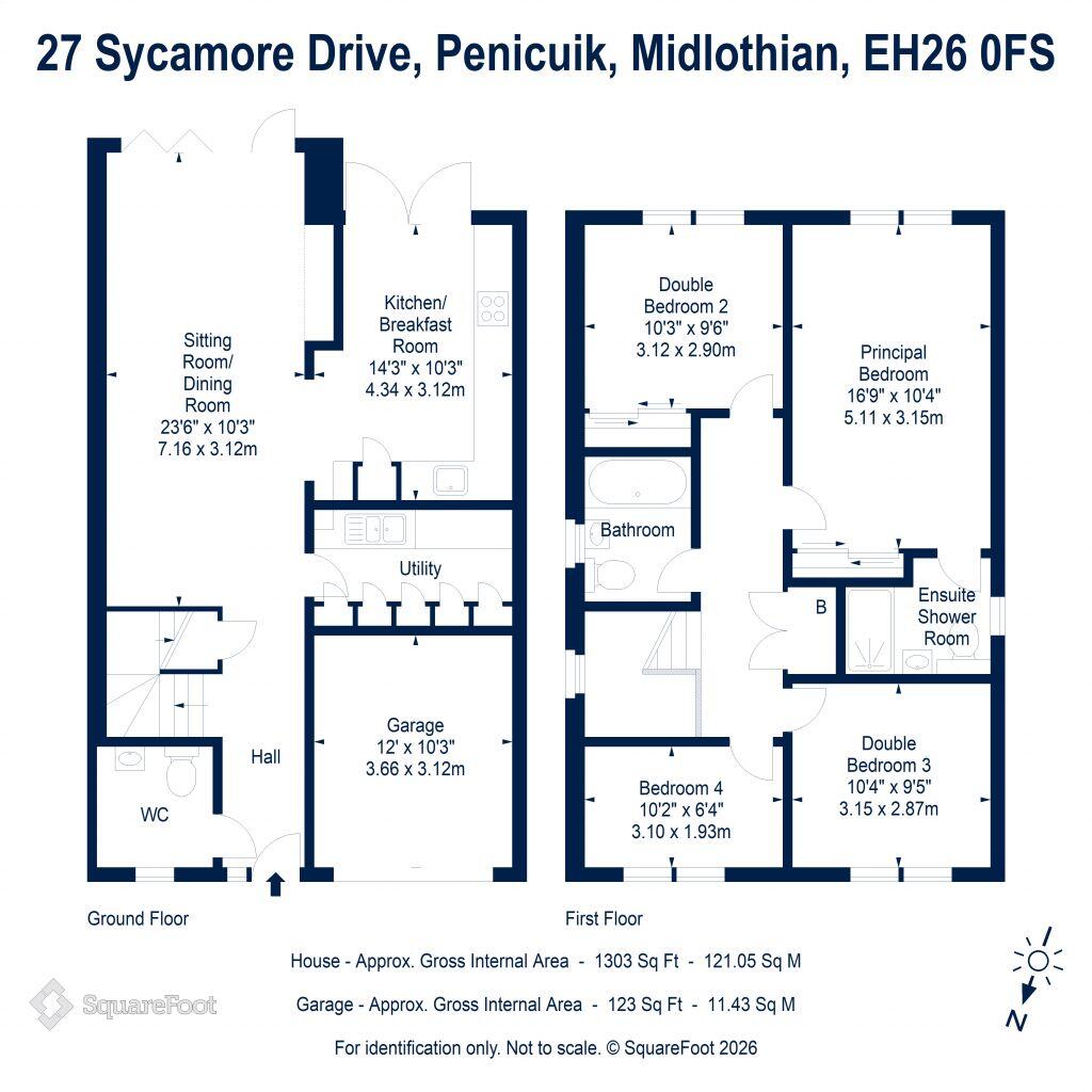 27 Sycamore Drive, Penicuik, Midlothian EH26 0FS floorplan