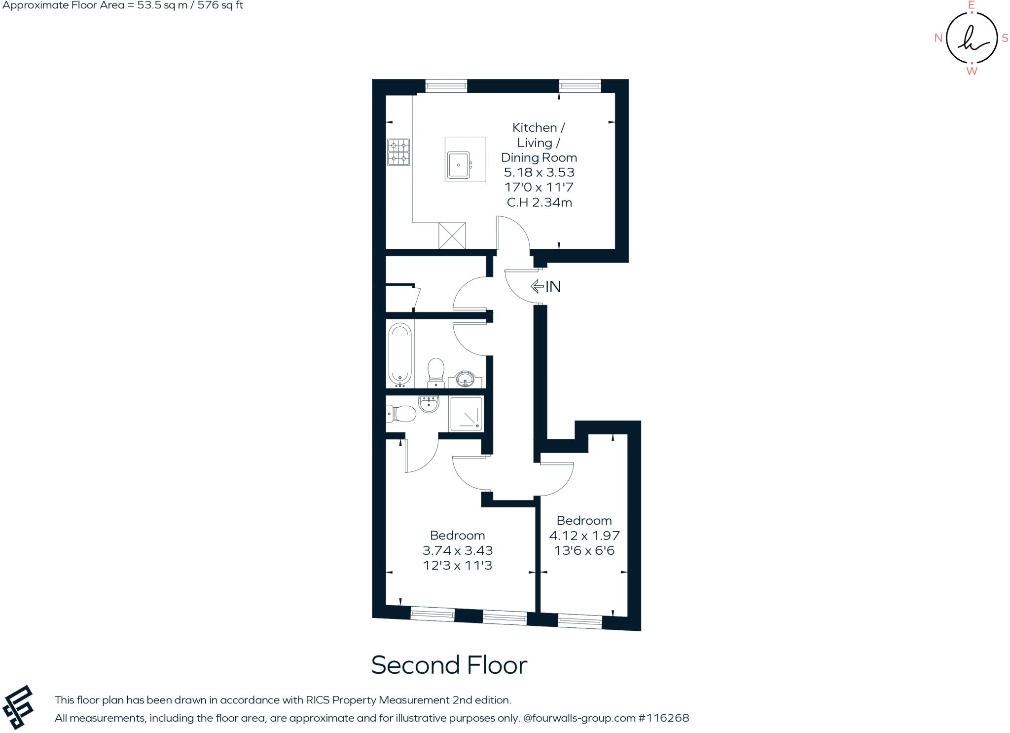 South Lambeth Road Lambeth SW8 floorplan