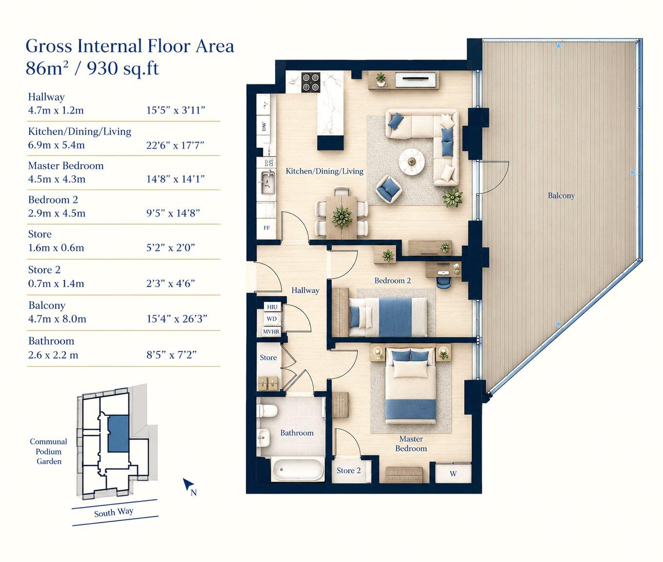 South Way, Wembley floorplan