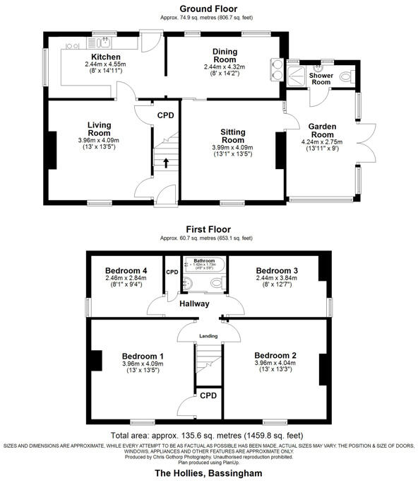The Hollies, Carlton Road, Bassingham, Lincoln, Lincolnshire, LN5 9HB floorplan