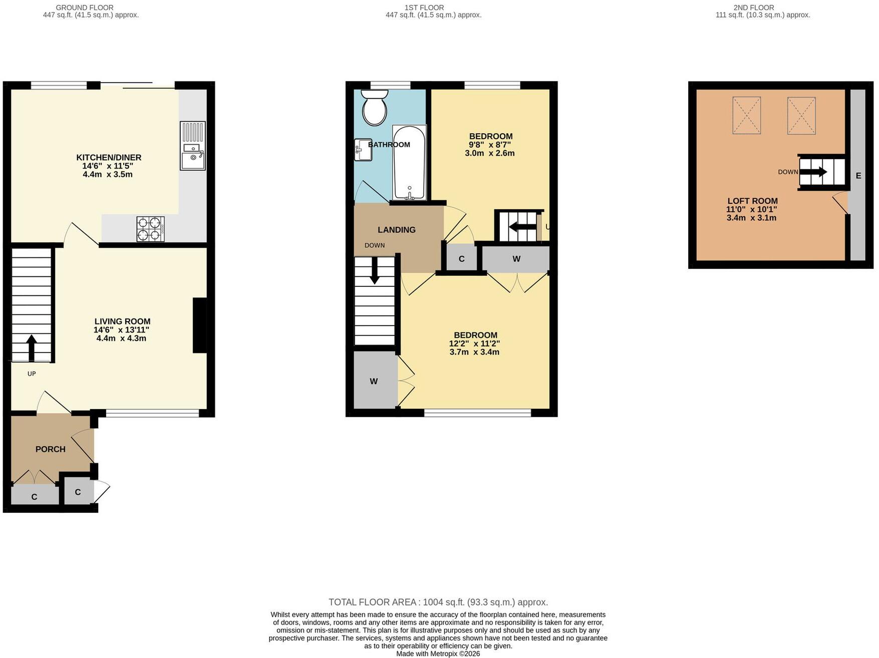 Chalfont Close, Worcester, WR3 floorplan