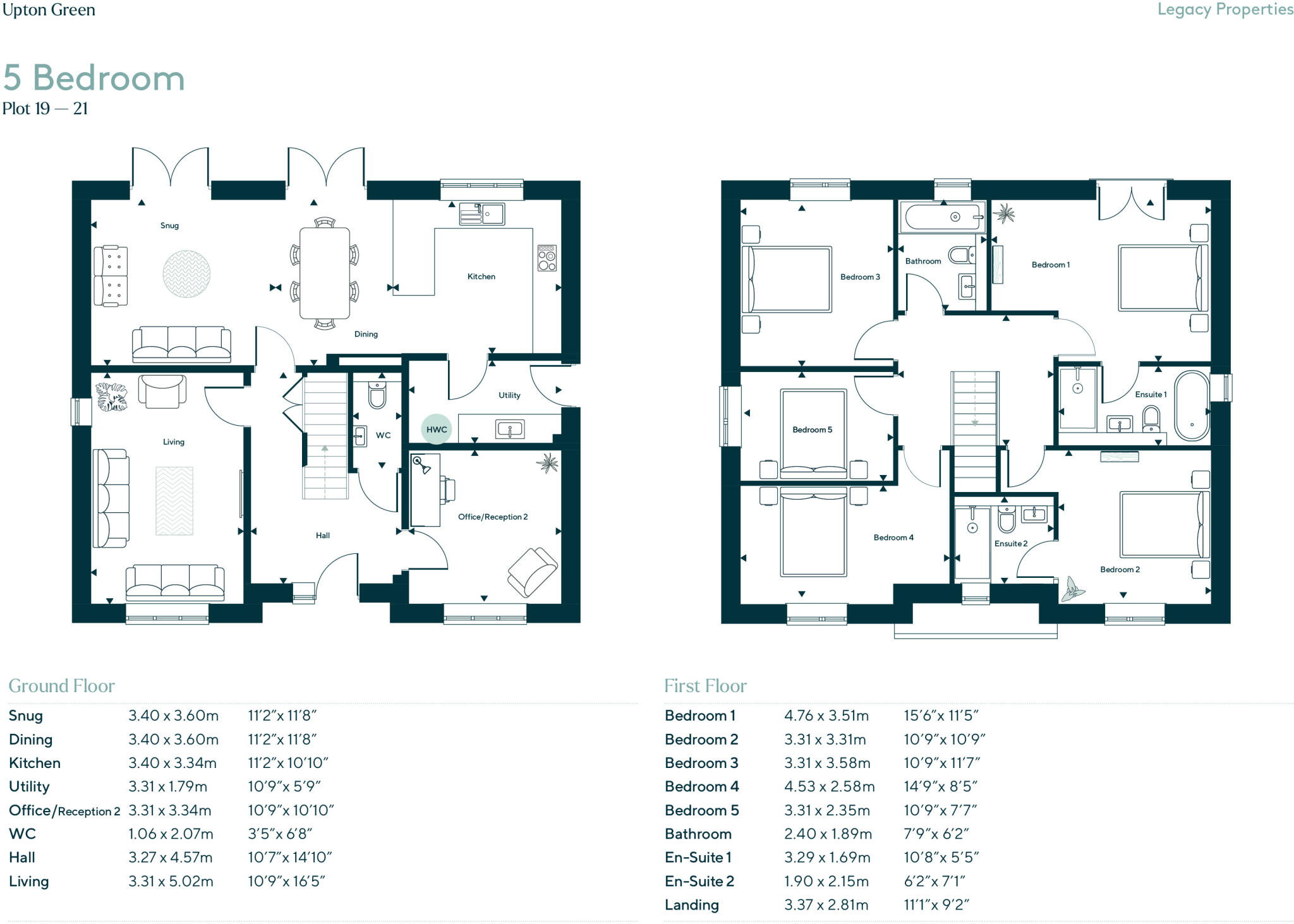 19, Upton Green, Bude floorplan