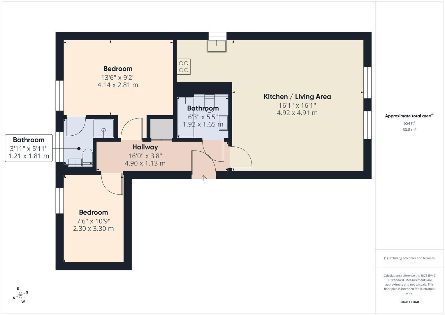 First Floor Apartment, Radbourne Street, Derby floorplan