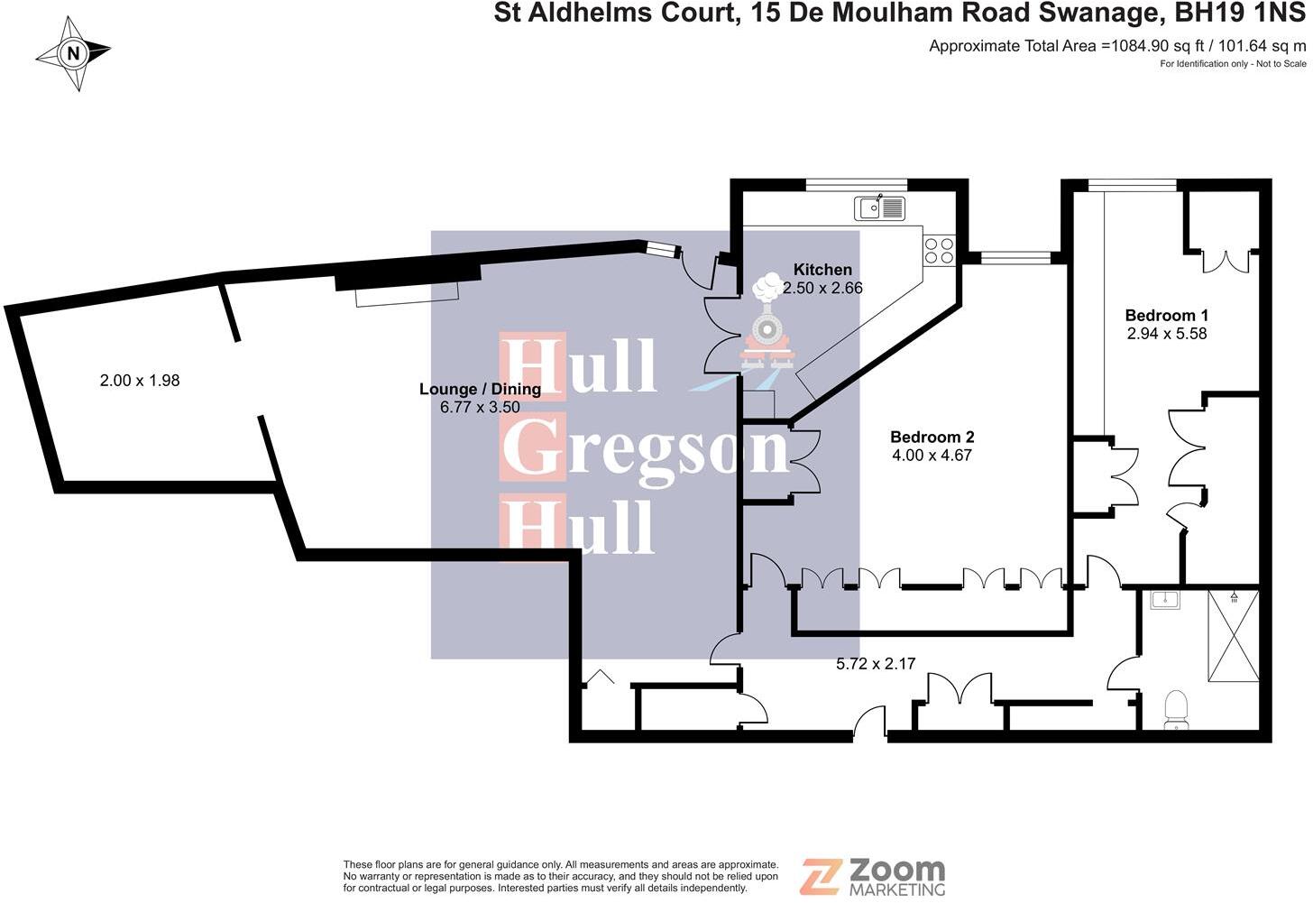De Moulham Road, Swanage floorplan