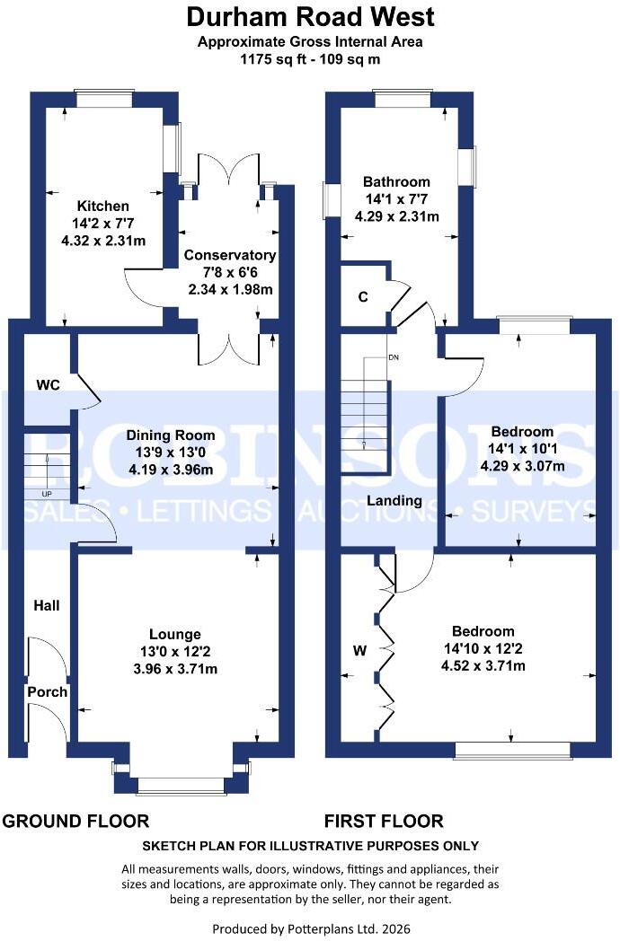 Durham Road West, Bowburn, Durham floorplan