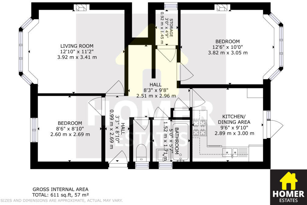 Draycott Road, Bournemouth, BH10 floorplan