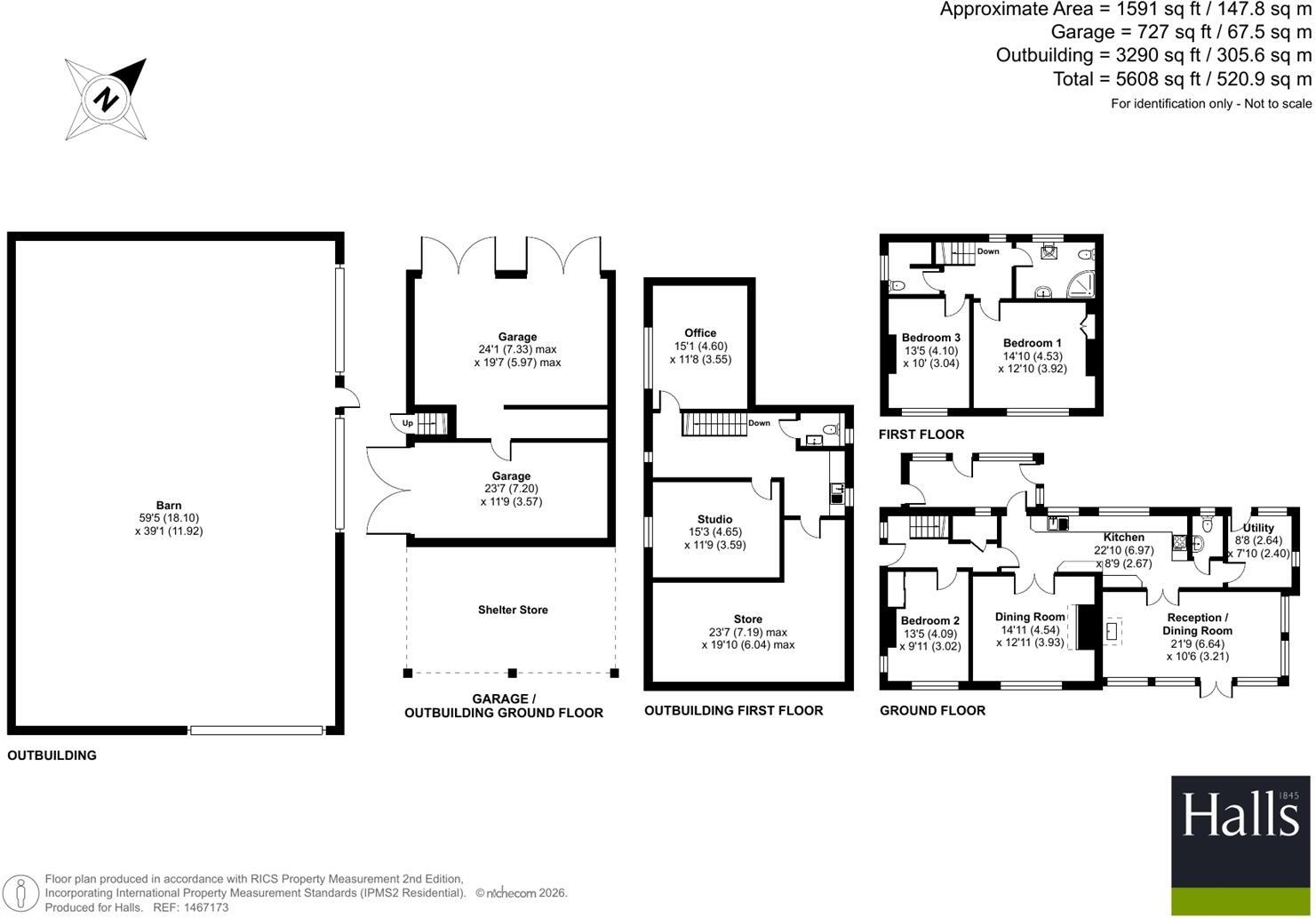 Fenns Bank, Whitchurch. floorplan