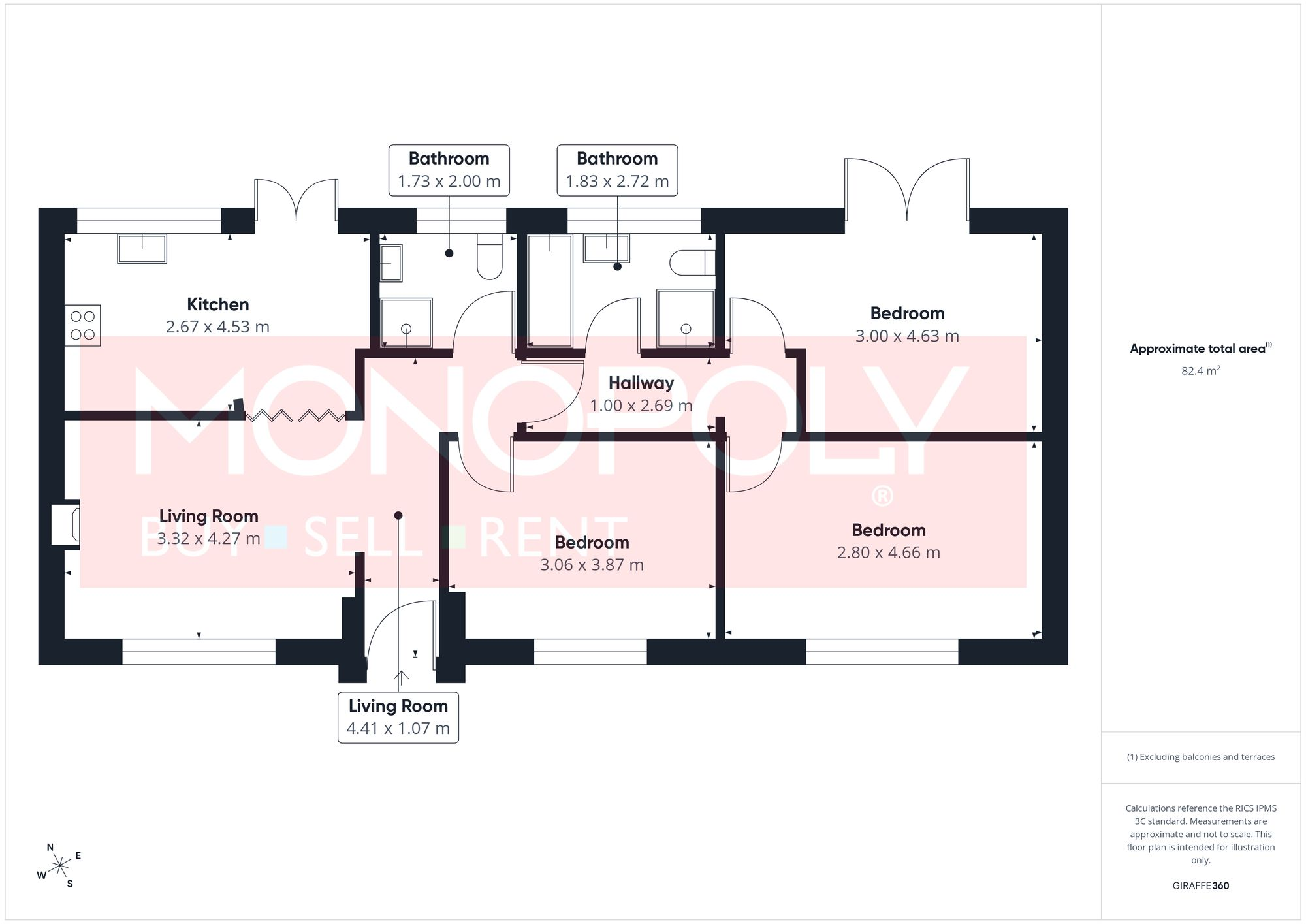 Lon Tywysog, Denbigh, LL16 floorplan