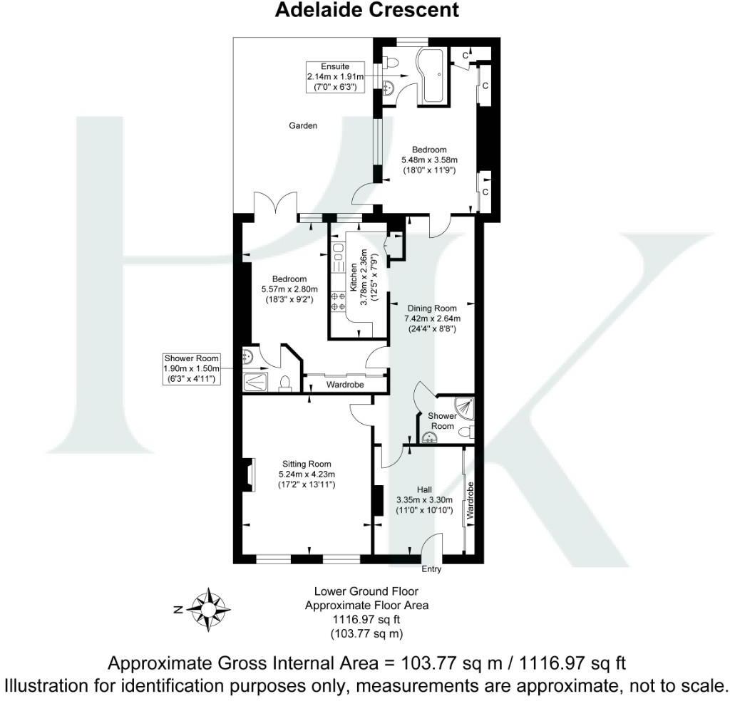 Adelaide Crescent, Hove floorplan