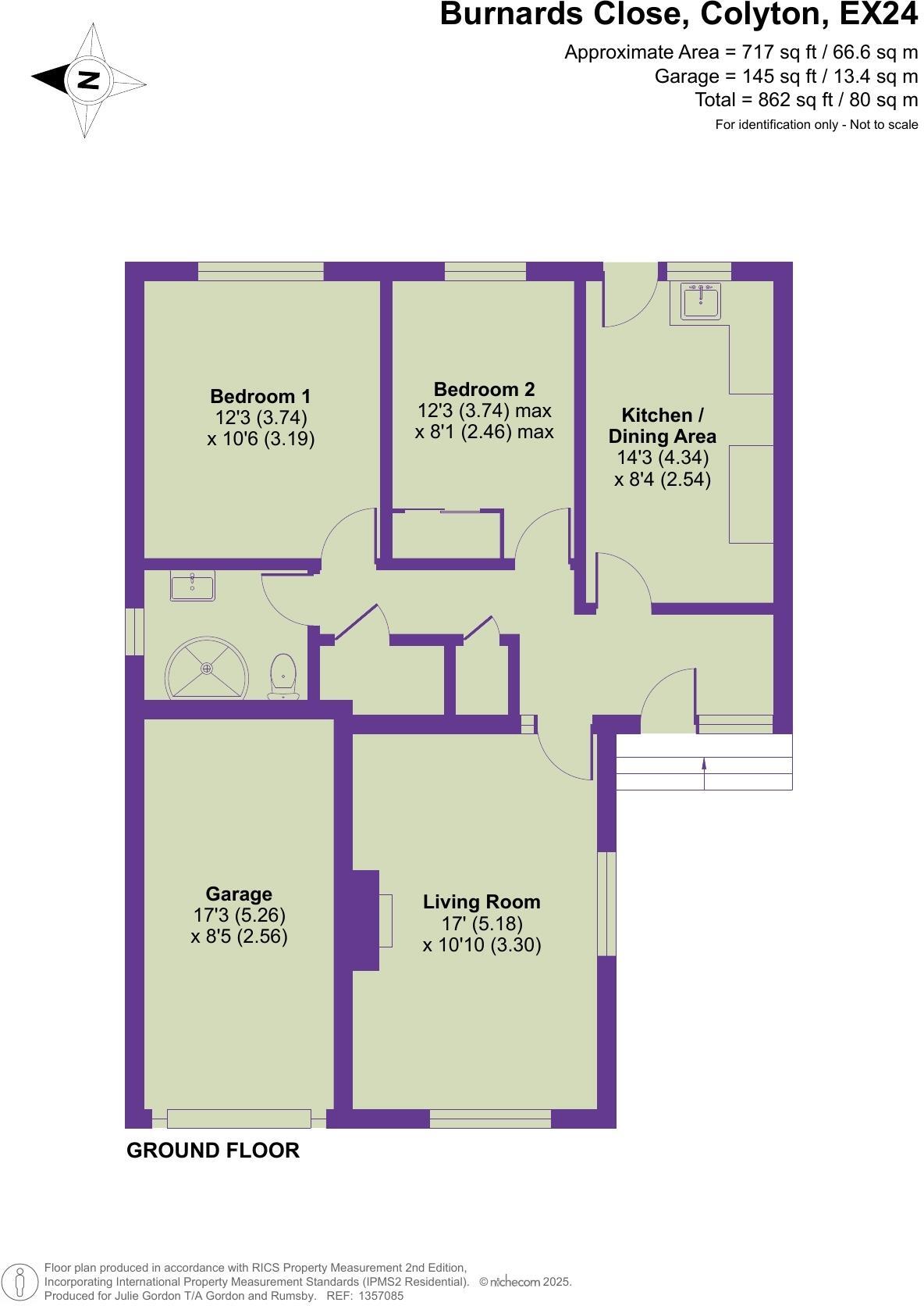 Burnards Close, Colyton. Devon floorplan