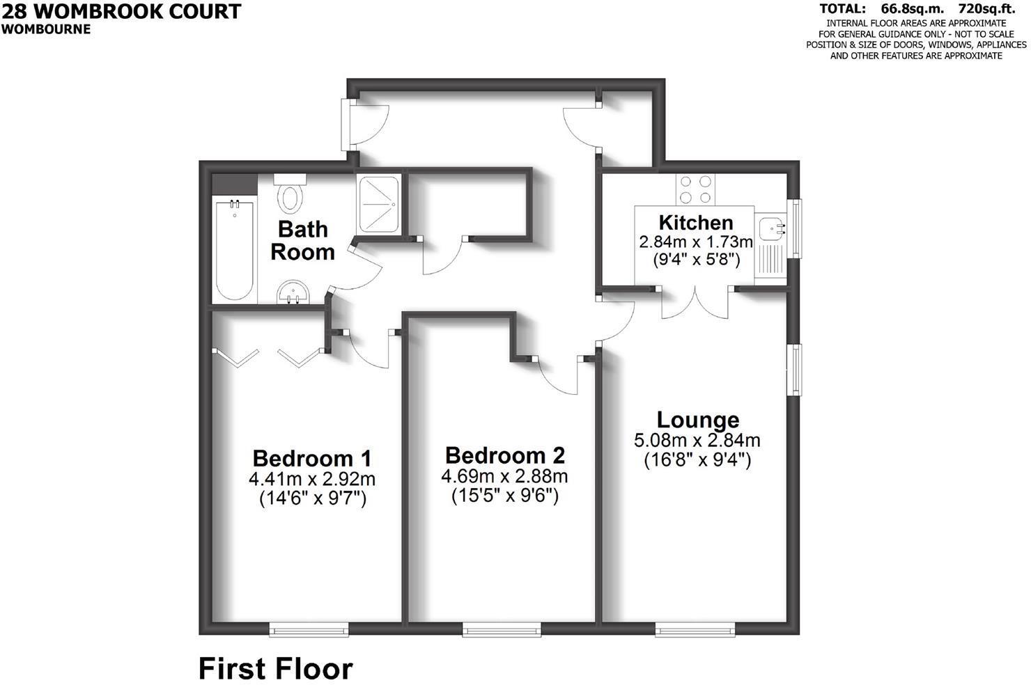 28 Wombrook Court, Wombourne, Wolverhampton floorplan