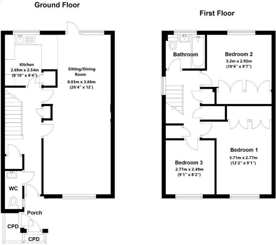 Lancaster Close, Hungerford floorplan