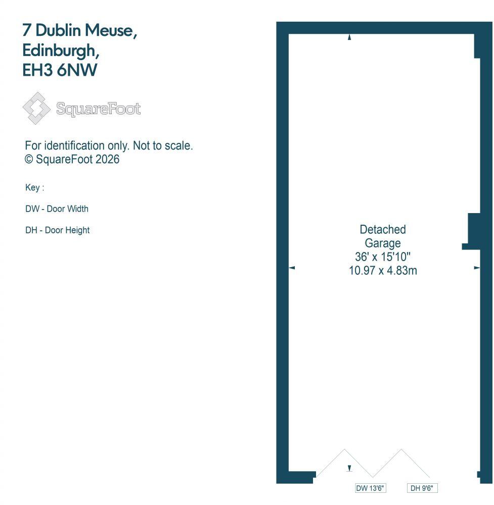 Garage Parking Space, 7 Dublin Meuse, Edinburgh, EH3 6NW floorplan