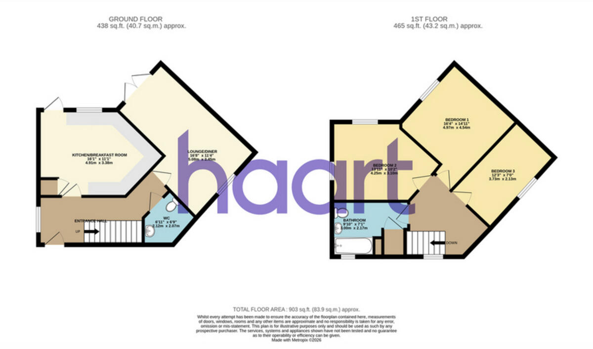 Bracewell Place, Harlow floorplan