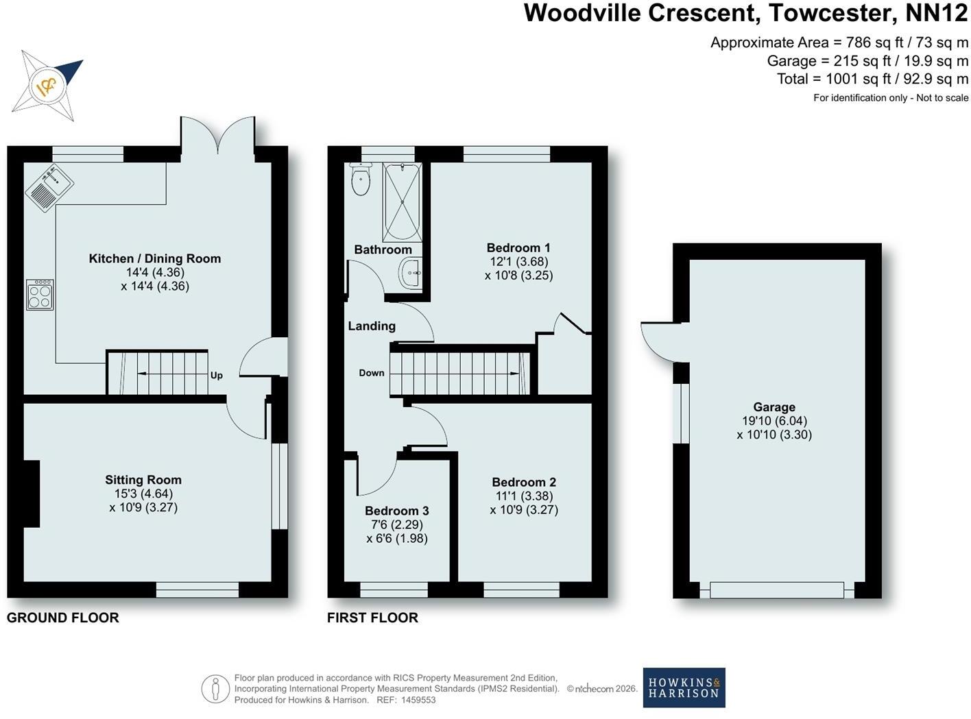 Woodville Crescent, Yardley Gobion, NN12 floorplan