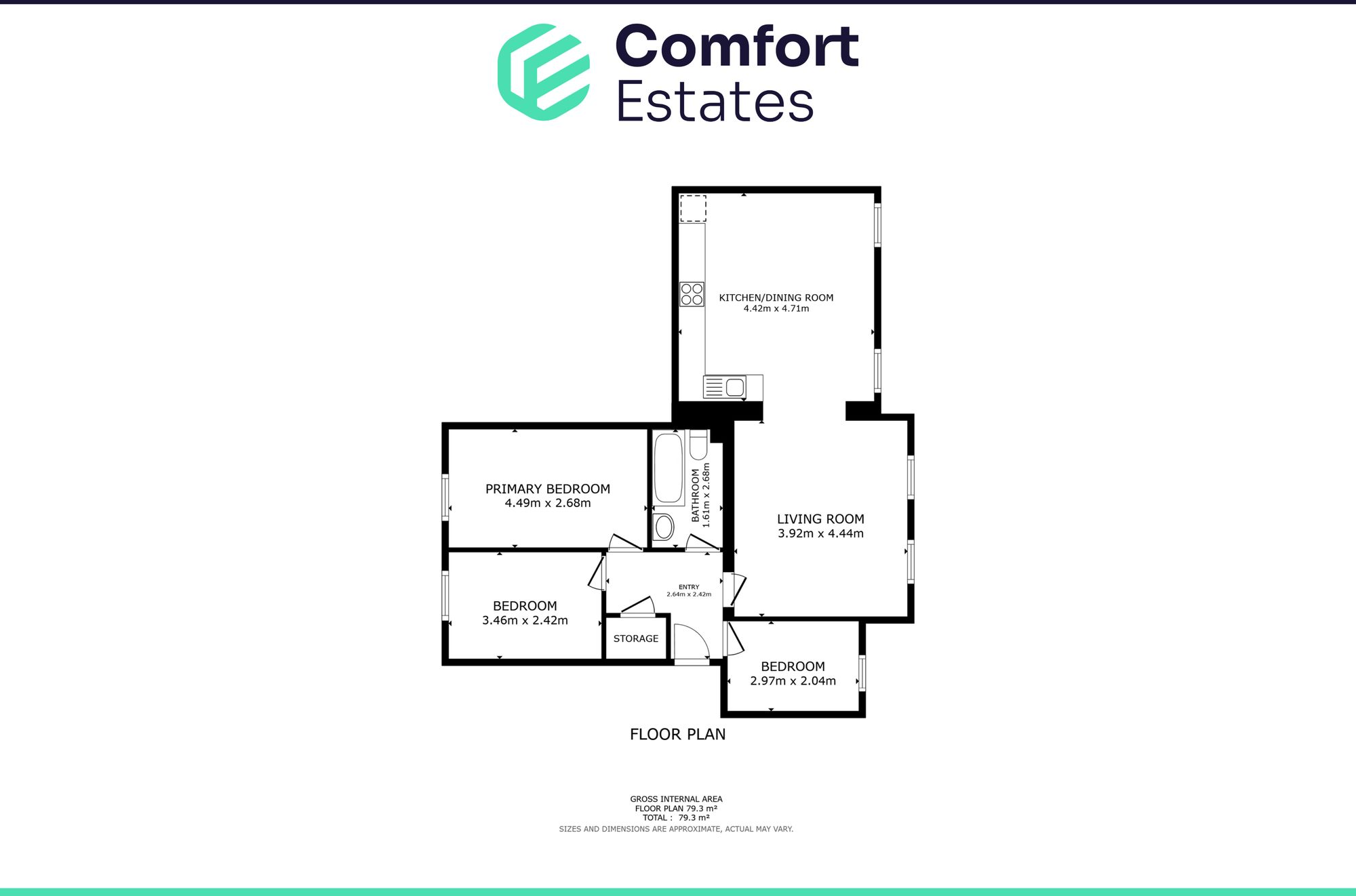Millers Green, Nottingham, NG2 floorplan